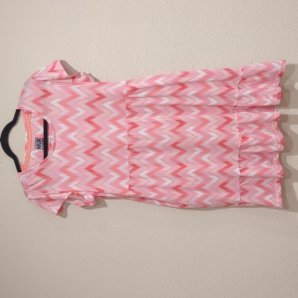 MUK LUKS Pink Baby Doll Dress Size PMedium